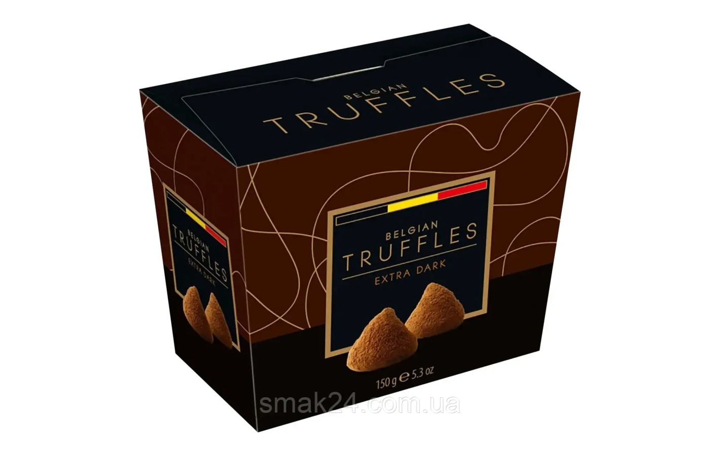 Конфеты трюфельные черный шоколад Belgian Truffles Extra Dark 150г Бельгия