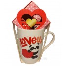 Подарунковий набір Чашка + Цукерки праліне 50 г Becky's Loveu Нідерланди
