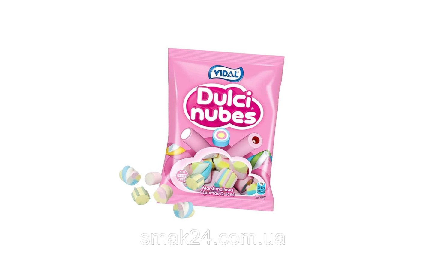 Зефир Маршмэллоу БЕЗ ГЛЮТЕНА Vidal Dulci Nubes 50г Испания