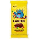 Шоколад молочний із драже Lakito Milk Chocolate With Dragees 100 г Польща