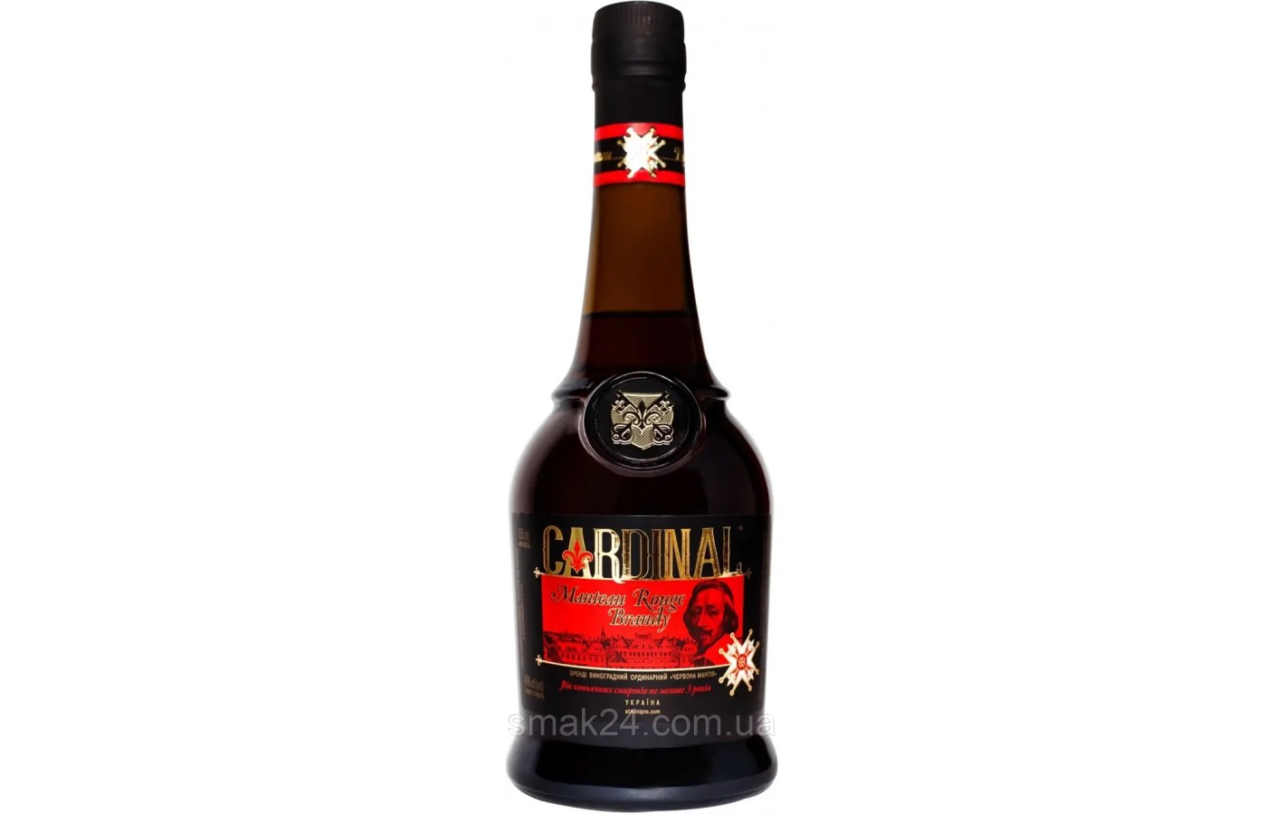 Бренді ординарний Червона Мантія Cardinal Manteau Rouge 40% 0.5л