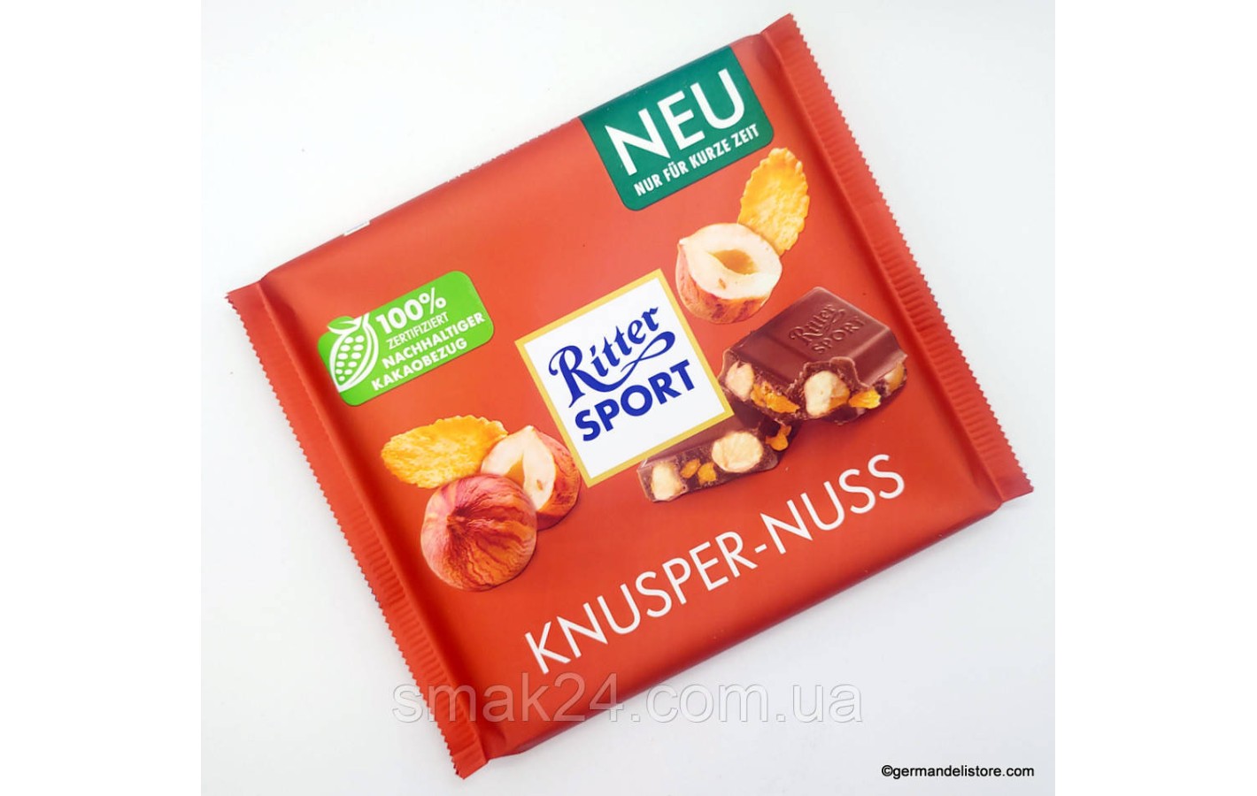 Шоколад Ritter sport Knusper-Nuss 100г Германия