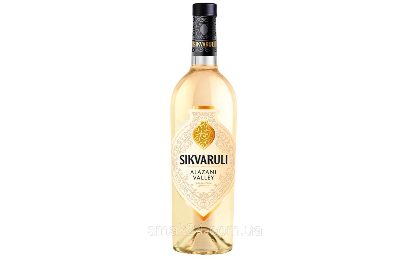 Вино Алазанська Долина біле напівсолодке Sikvaruli Alazani Valley 9-13% 0.75л Україна