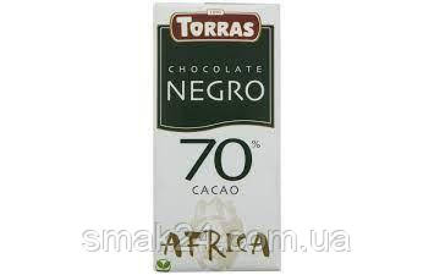 Шоколад чорний 70% Африка БЕЗ ГЛЮТЕНА Torras Negro 70% Africa 125 г Іспанія