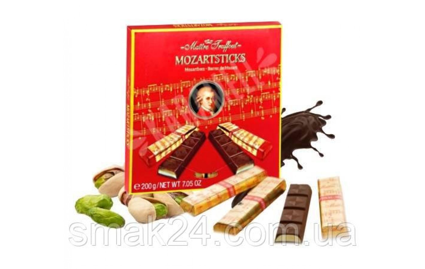 Шоколад темний Mozartsticks Maitre Truffout Австрія 200 г