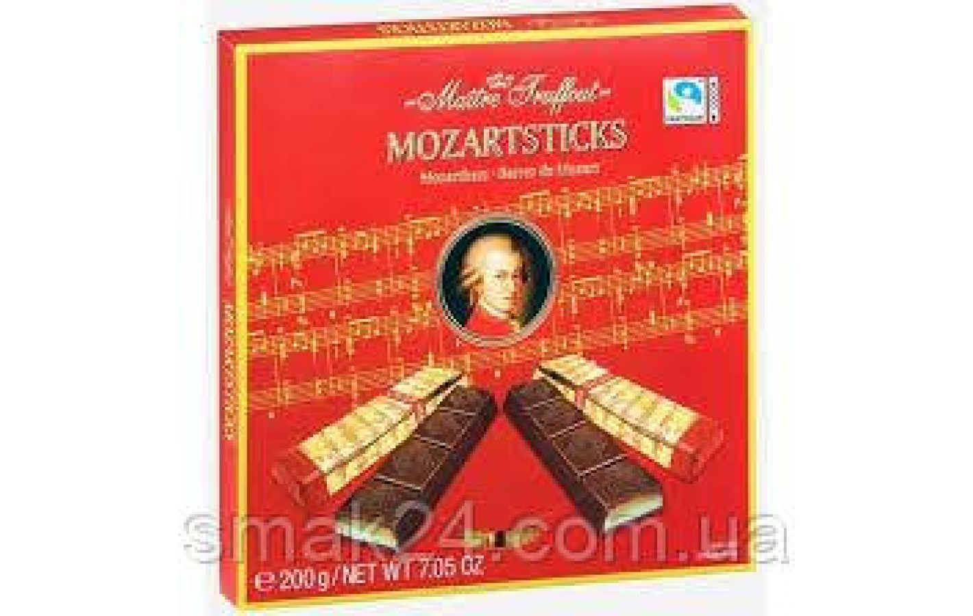 Шоколад темний Mozartsticks Maitre Truffout Австрія 200 г