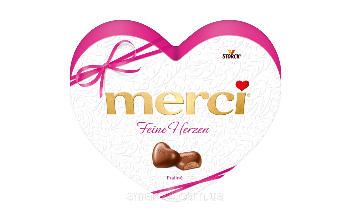 Конфеты шоколадные Дорогие Сердца Storck Merci Fiene Herzen 140г Германия