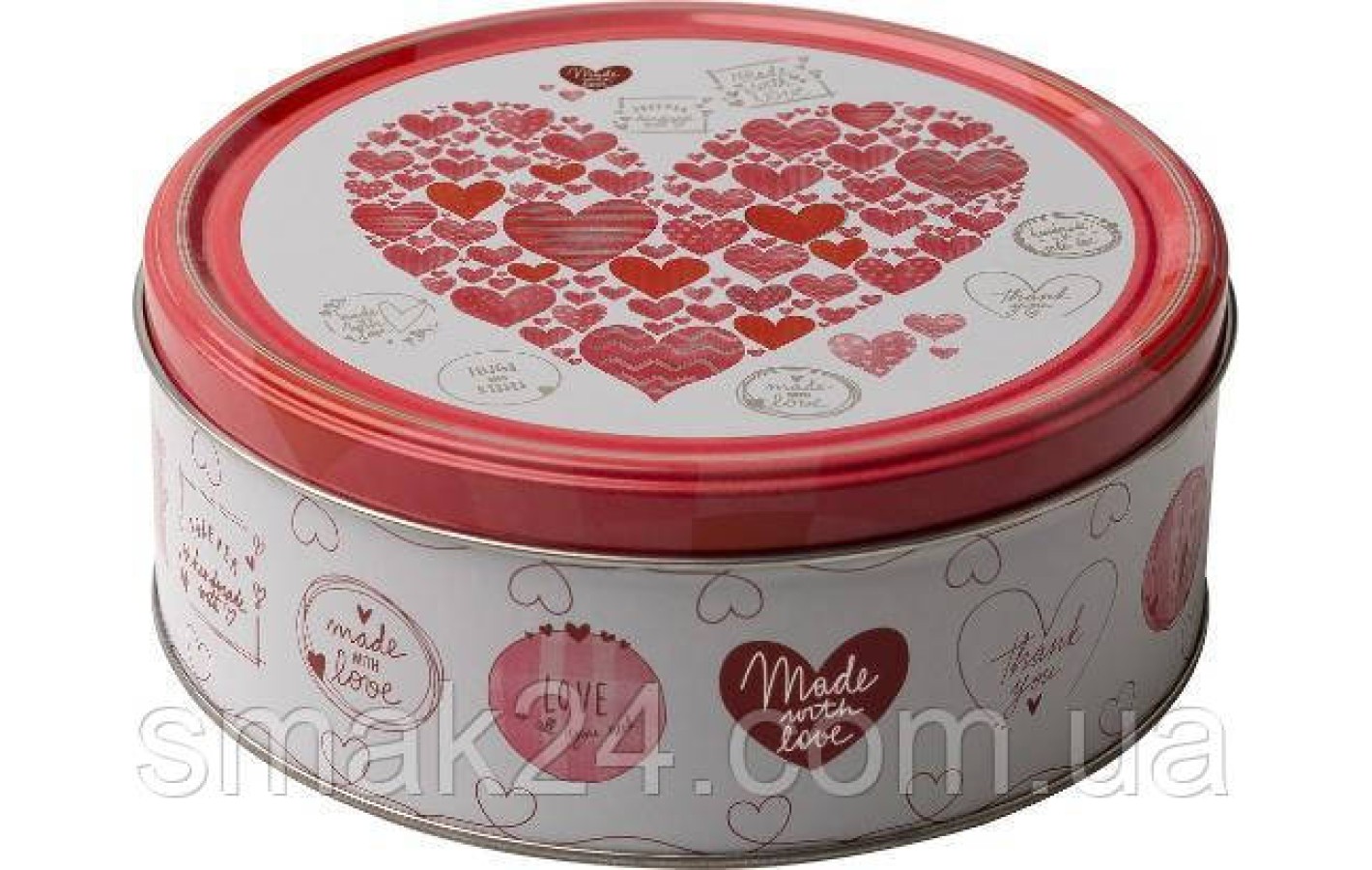 Печенье сливочное Датское Сердечки Küpsisetoos Hearts Danish Butter Cookies ж/б 150г Дания