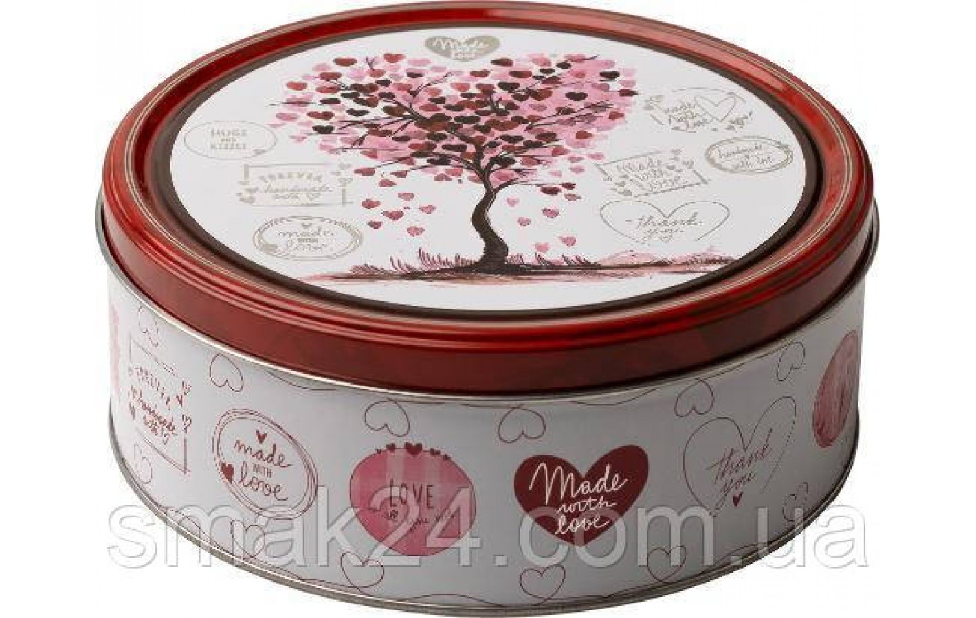 Печенье сливочное Датское Сердечки Küpsisetoos Hearts Danish Butter Cookies ж/б 150г Дания