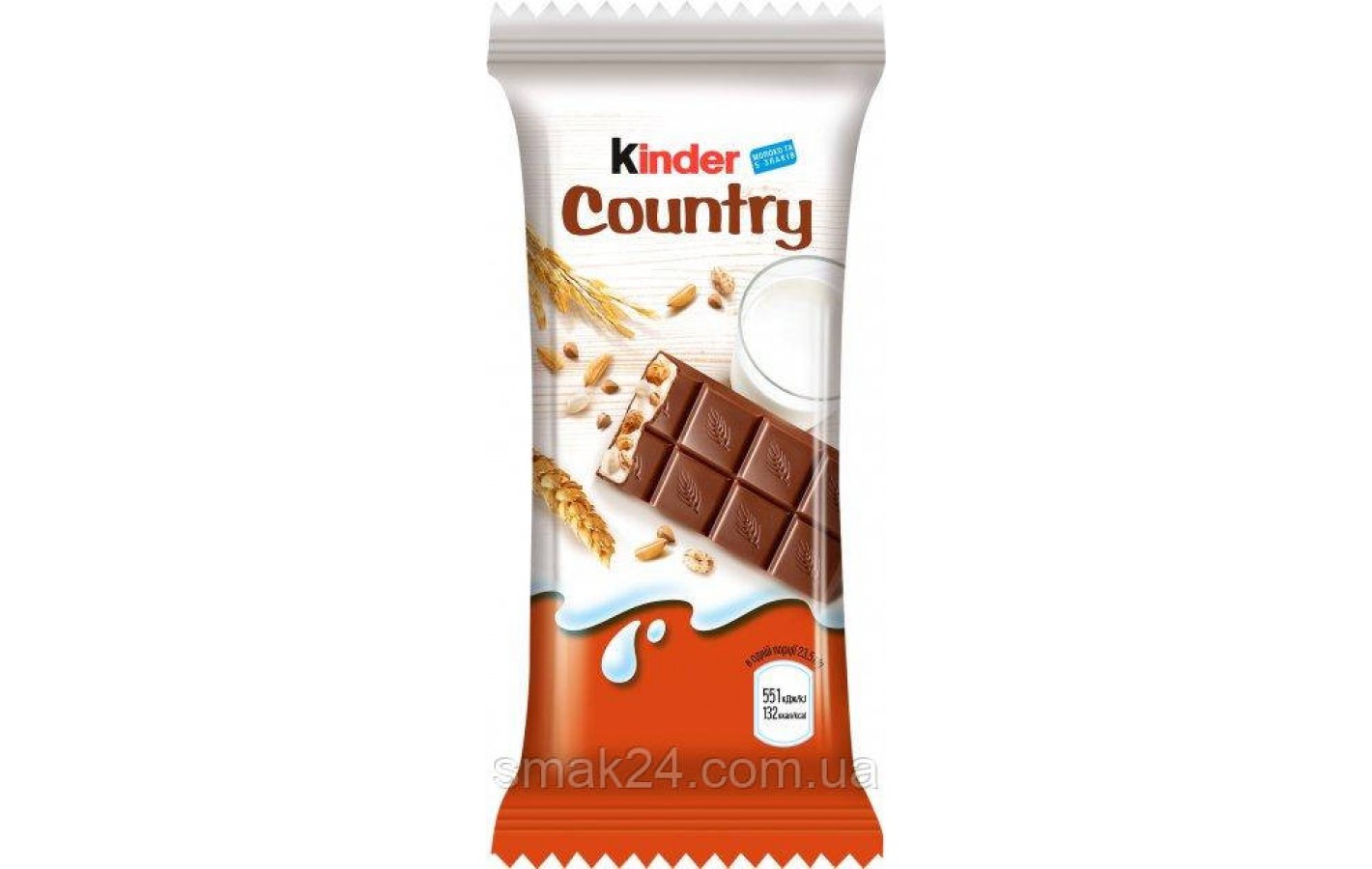 Батончик зі злаками Кантрі Kinder Country (9штx23.5г) 211.5г Німеччина