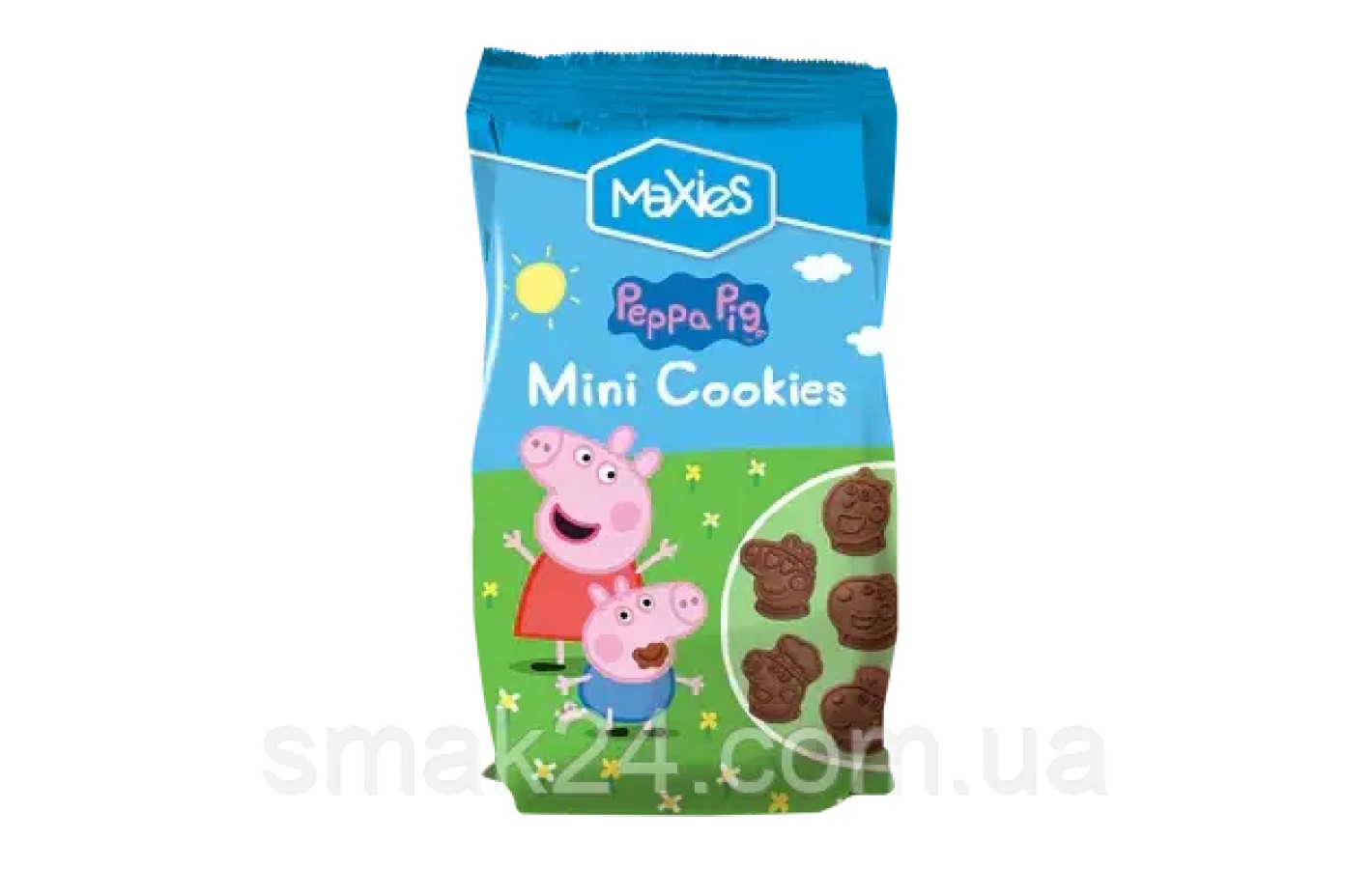 Печиво міні дитяче Свинка Пеппа Maxies Mini Cookies Peppa Pig 100г Іспанія