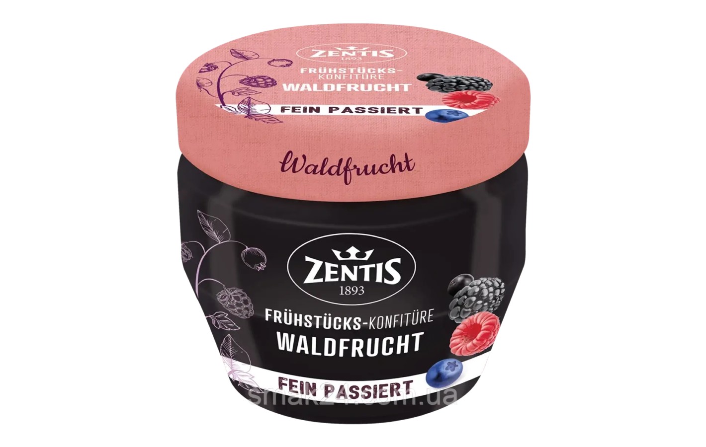 Конфитюр Лесные ягоды Zentis Fruhstucks-Konfiture Waldfrucht 230г Германия