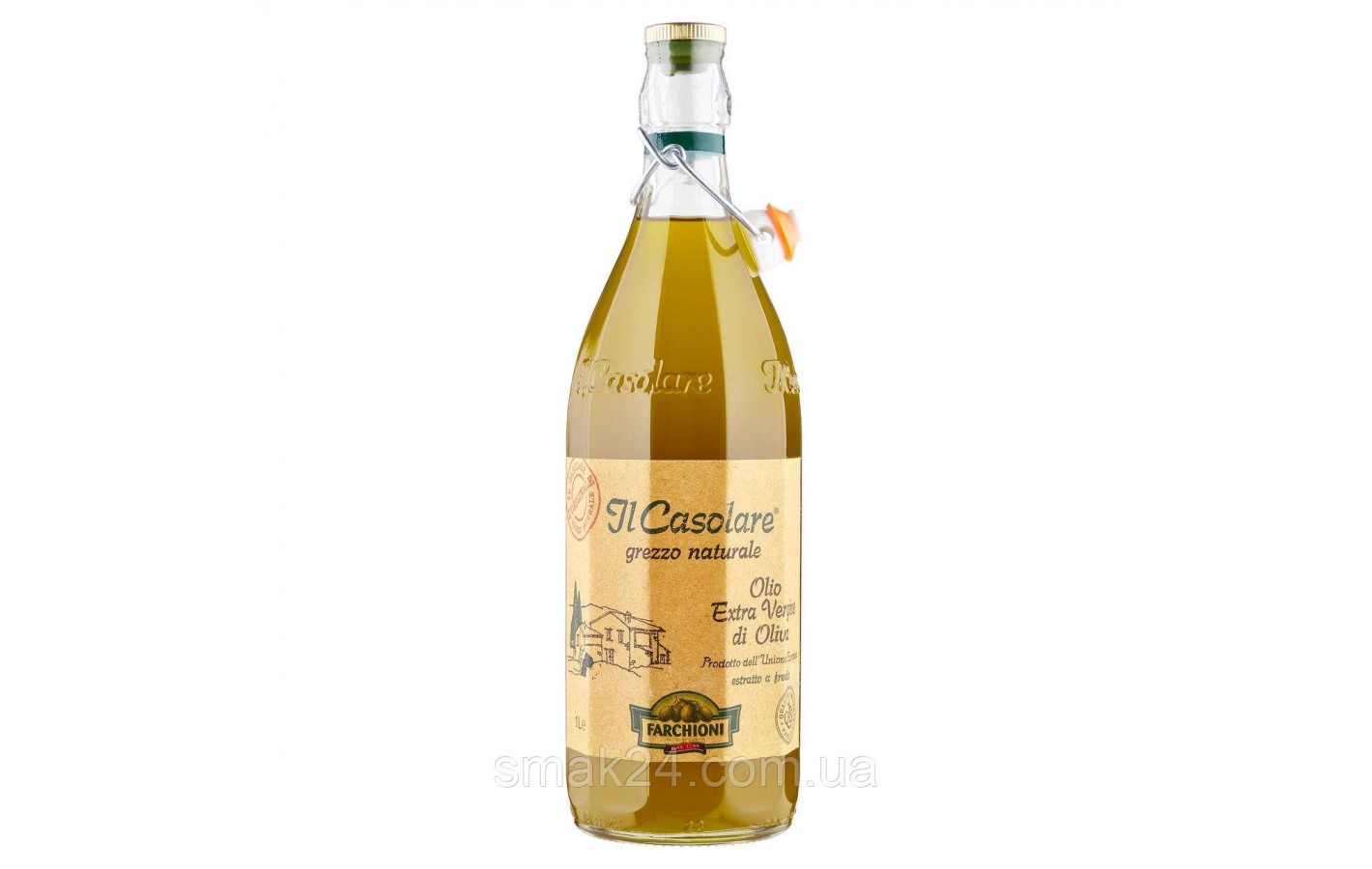 Масло оливковое нефильтрованное Farchioni Il Casolare Grezzo Natural Olio Extra Vergine di Oliva 0.75л Италия