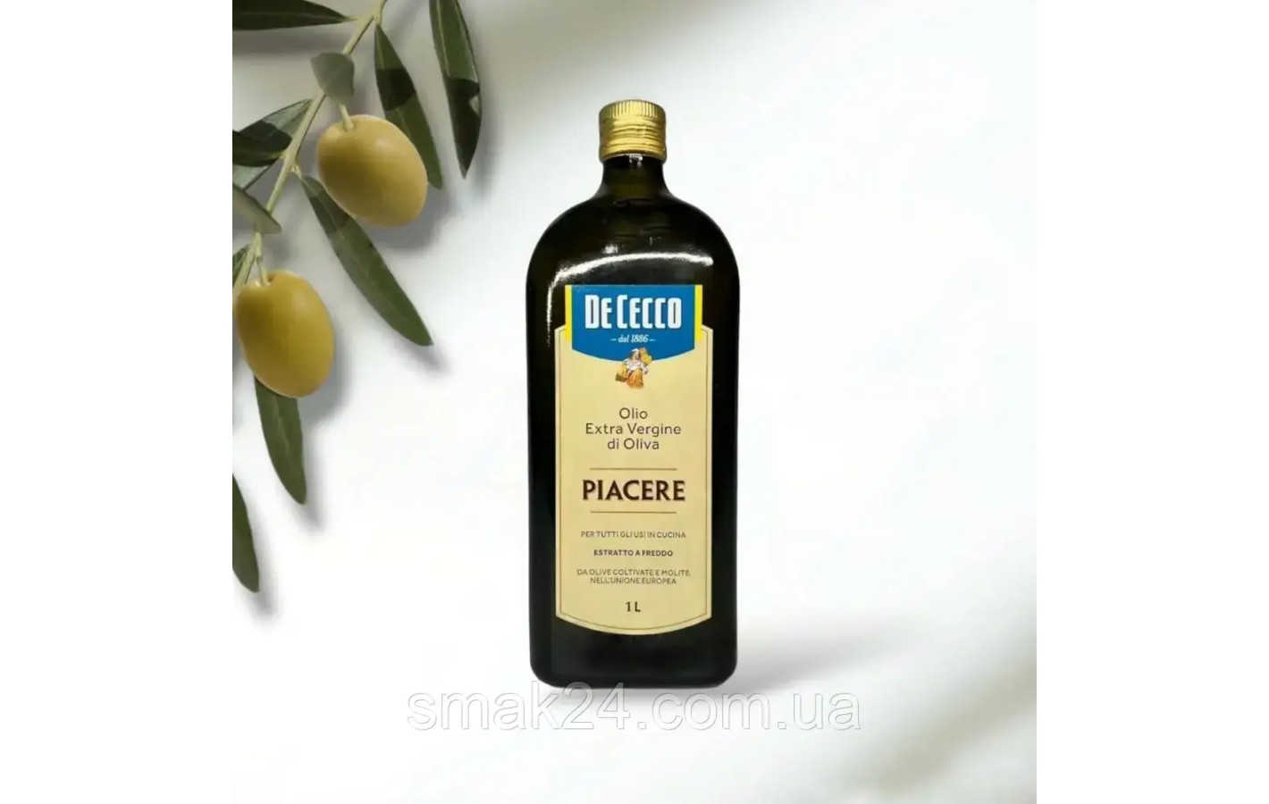 Масло оливковое De Cecco Olio Extra Vergine di Oliva Piacere 0.75л Италия