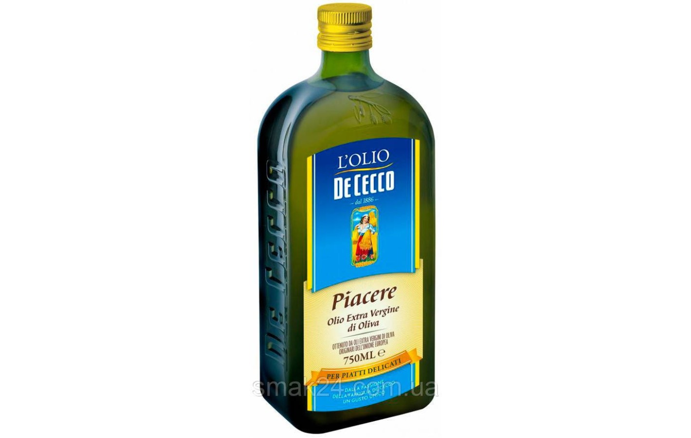 Масло оливковое De Cecco Olio Extra Vergine di Oliva Piacere 0.75л Италия