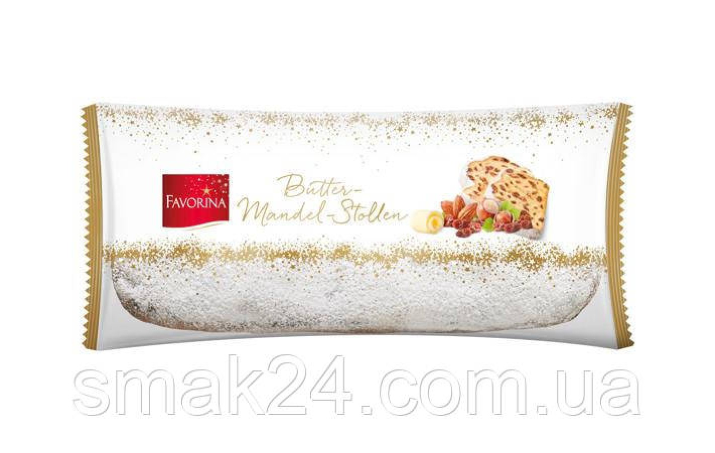 Рождественский штоллен с марципаном Favorina Stollen  Edelmarzipan Германия 1кг