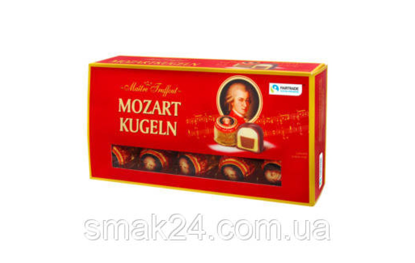 Цукерки в білому шоколаді Maitre Truffout MOZART KUGELN 200г Австрія
