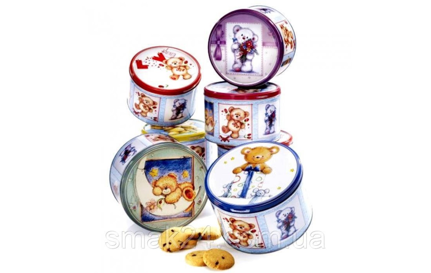 Печиво вершкове Плюшеві Ведмедики Jacobsens BakeryTeddy Bears у ж/б 300 г Данія