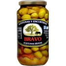 Оливки зелені в маринаді з кісточкою без глютену Bravo aceitunas bravas con hueso 900 г Іспанія