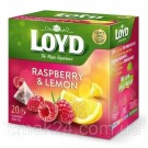 Чай с малиной и лимоном Loyd Raspberry&Lemon 20 пирамидок (40г) Польша