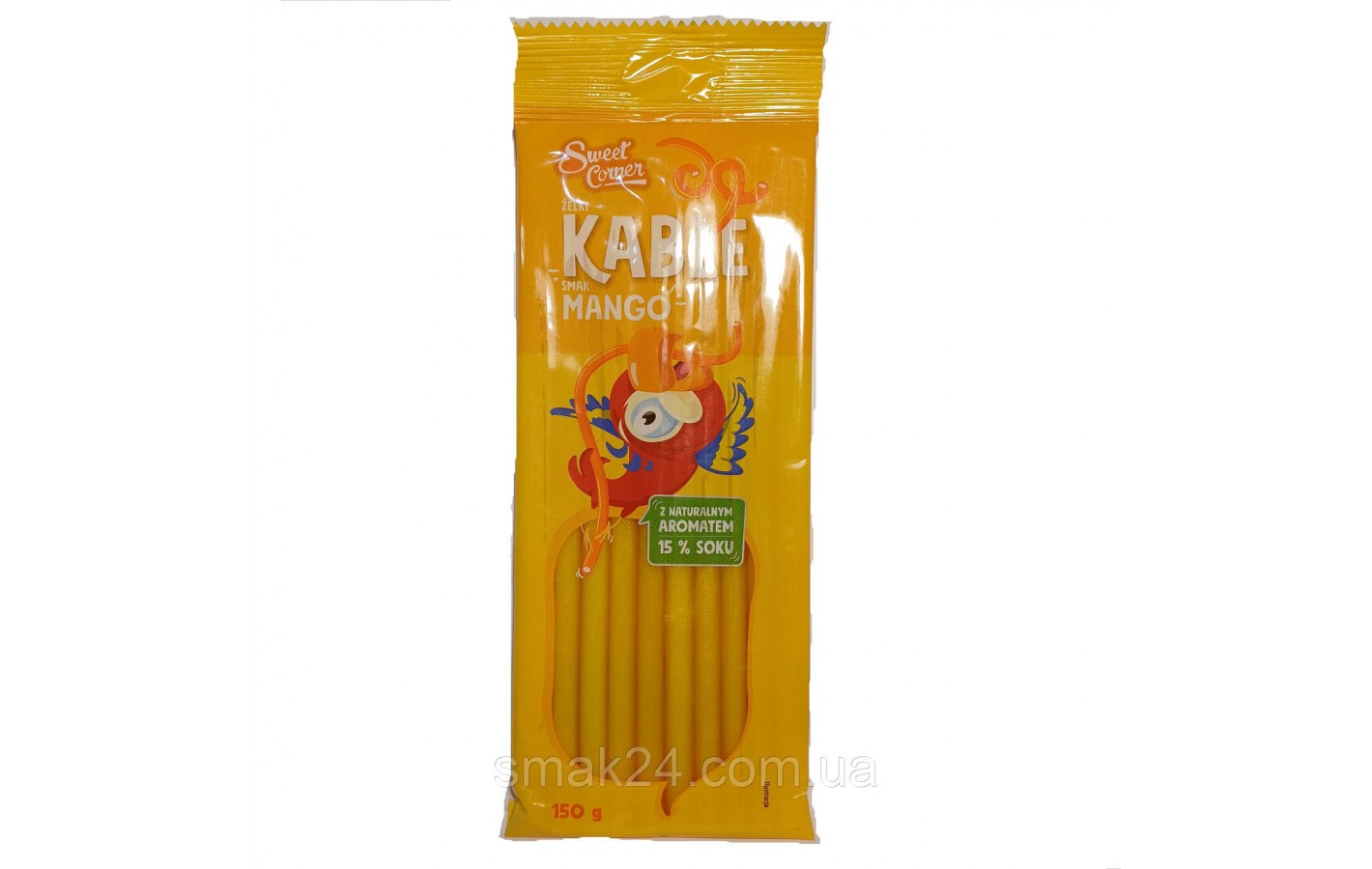 Желейные конфеты стики со вкусом манго Sweet Corner Zelki Kable Smak Mango 150г Польша