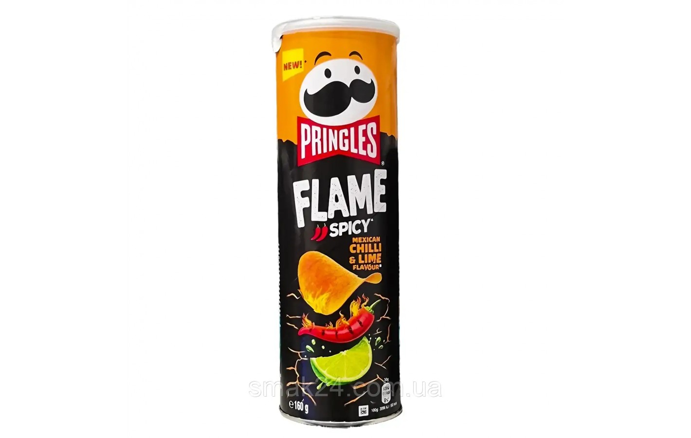 Чіпси гострий чилі та лайм Pringles Flame Spicy Chilli&Lime 160г Польща