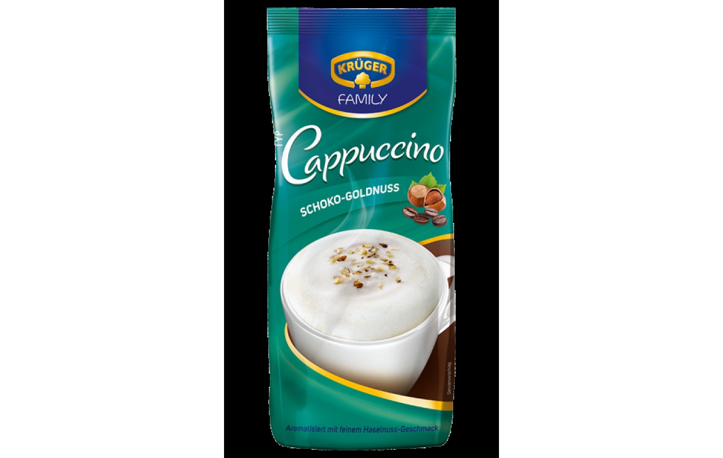 Капучино шоколадно-ореховый Kruger Family typ Cappuccino Schoko-Goldnuss 500г Германия