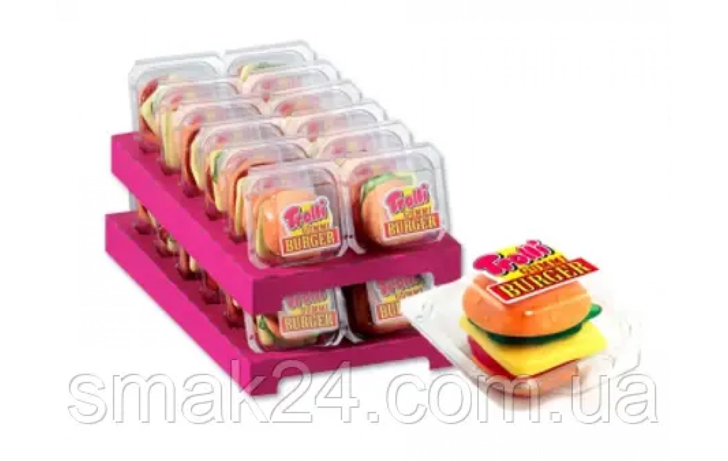 Желейні цукерки Trolli XXL Mega Burger 50 гx12шт Німеччина