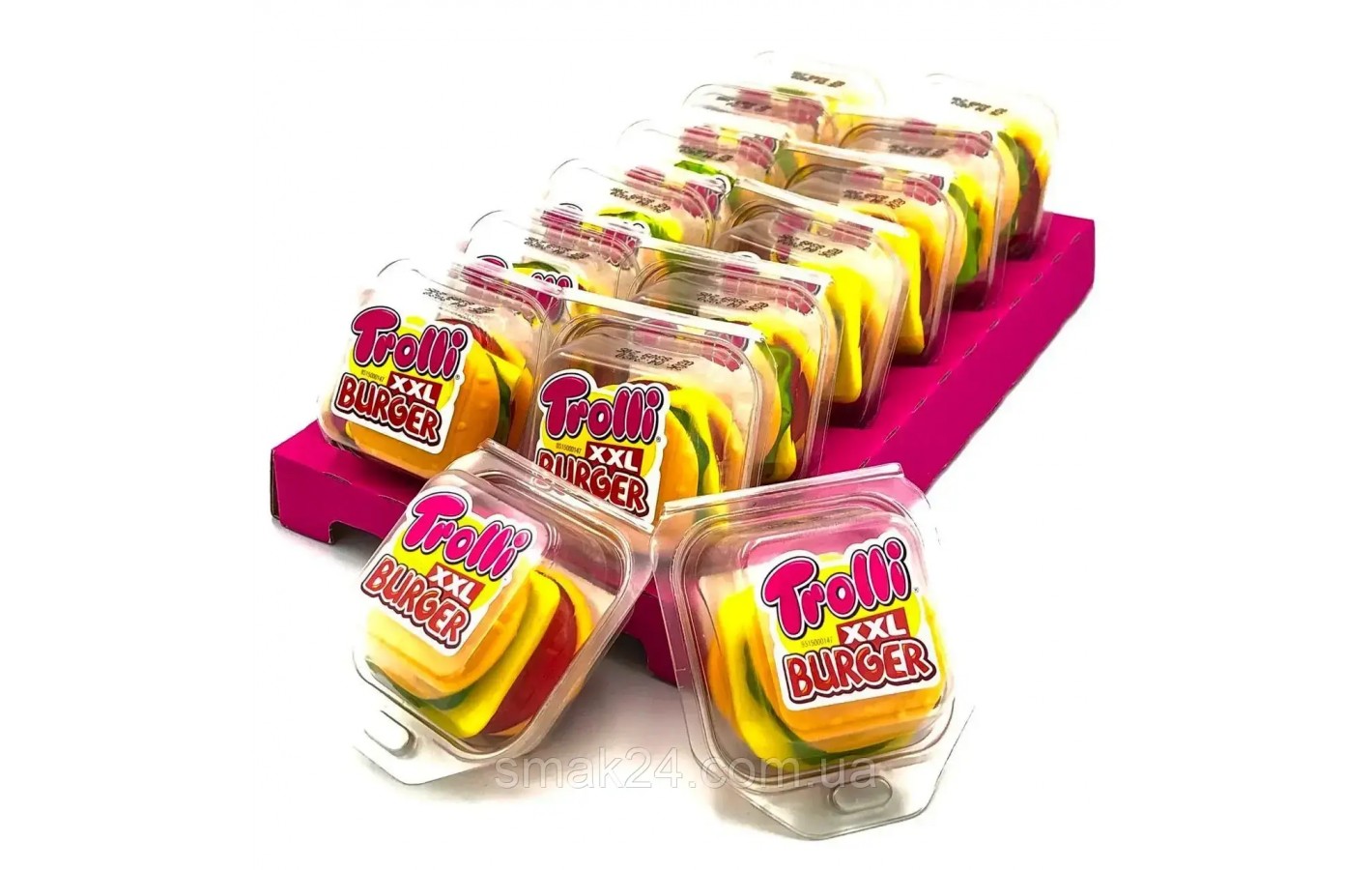 Желейні цукерки Trolli XXL Mega Burger 50 гx12шт Німеччина
