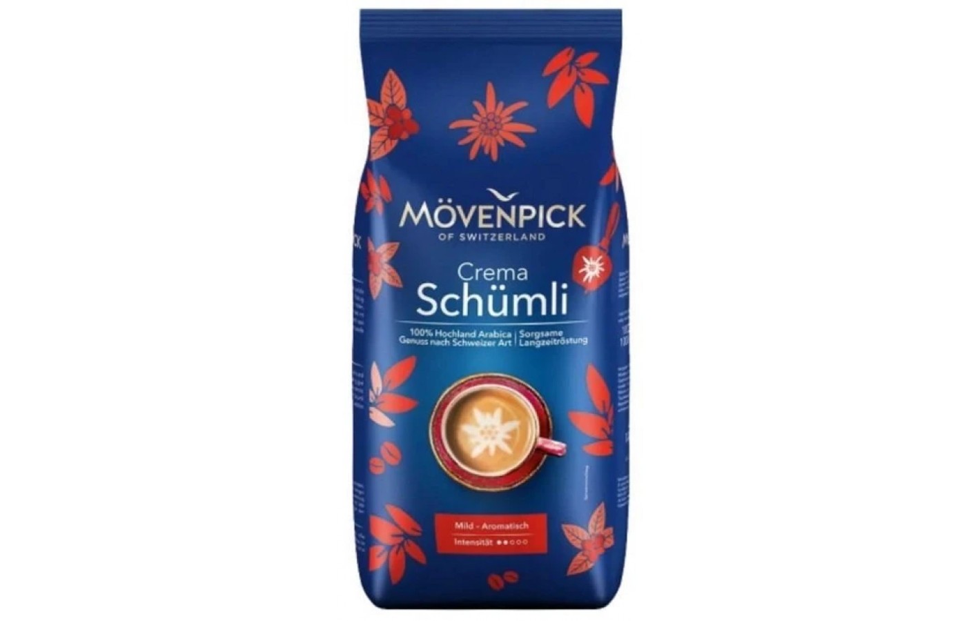 Кофе в зернах Movenpick Crema Schumli 100% арабика 1кг Германия