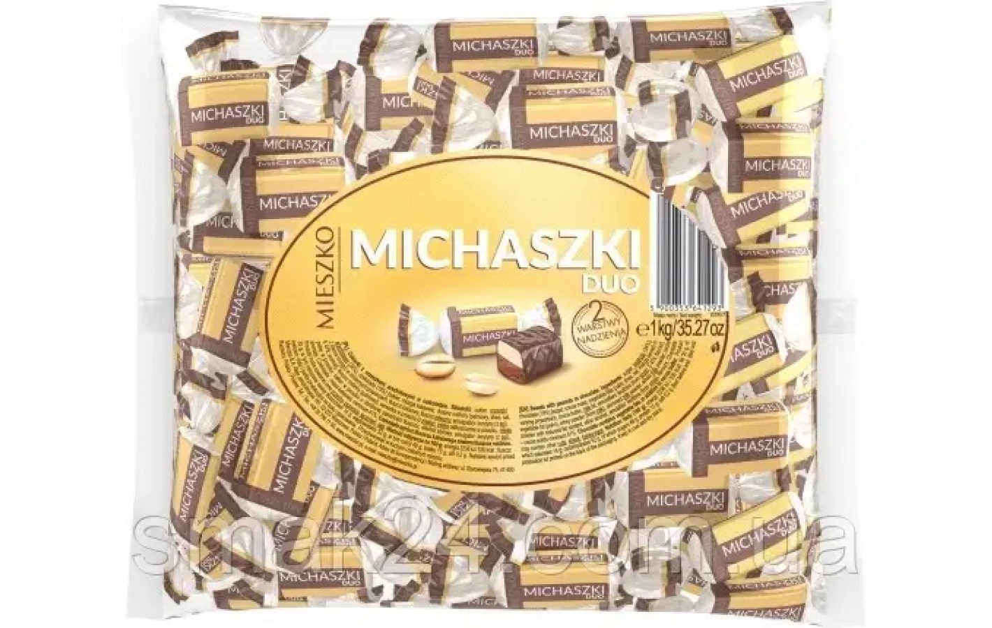 Цукерки шоколадні з арахісом Дует Mieszko Michaszki Duo 1кг Польща