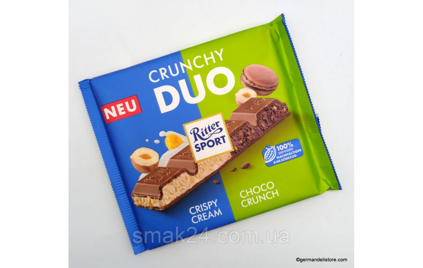 Молочный шоколад Ritter Sport Crunchy Duo 218г Германия