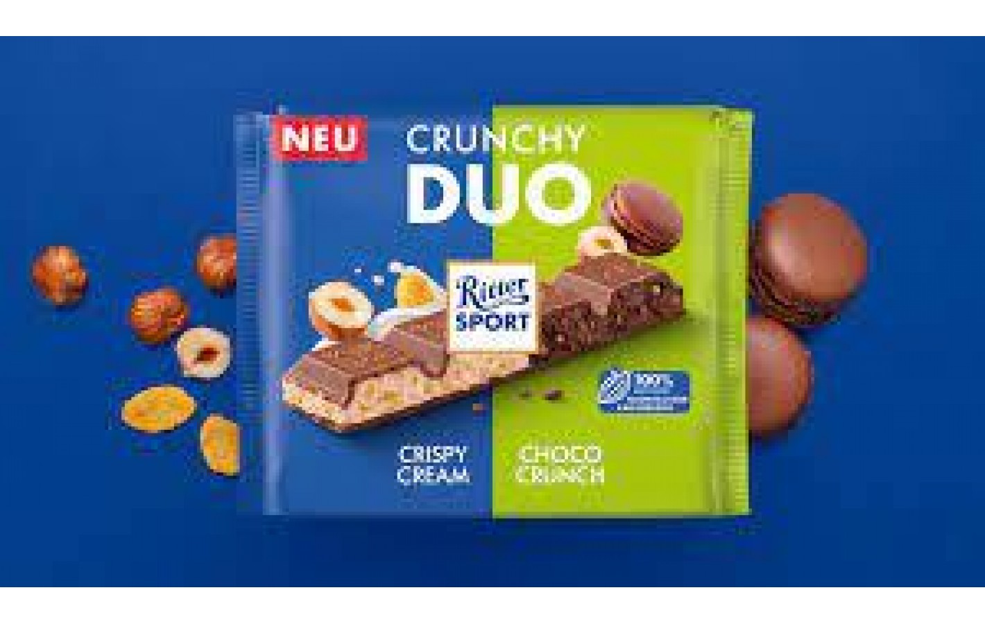 Молочный шоколад Ritter Sport Crunchy Duo 218г Германия