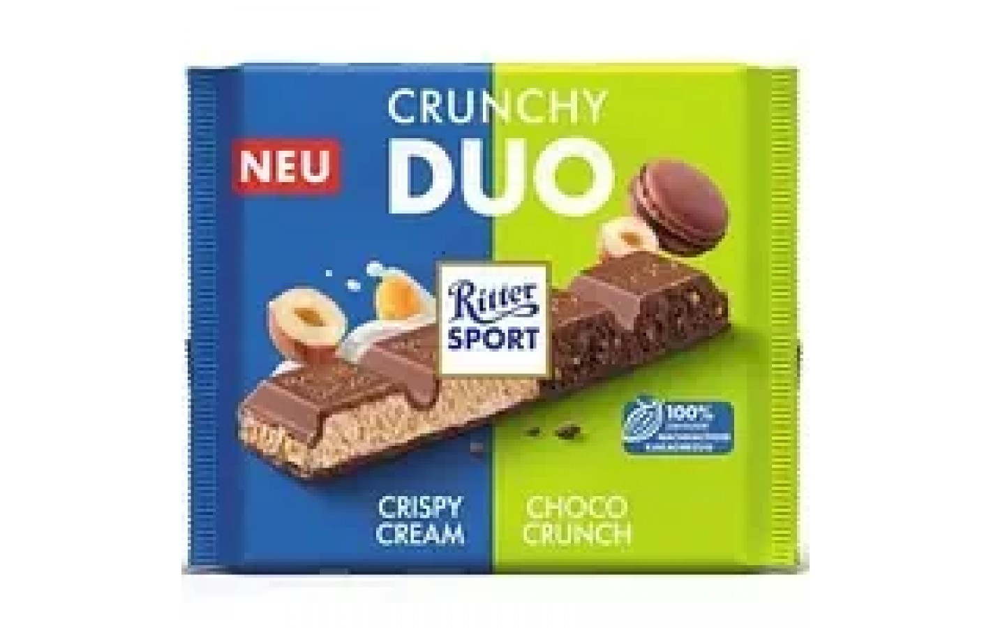 Молочный шоколад Ritter Sport Crunchy Duo 218г Германия