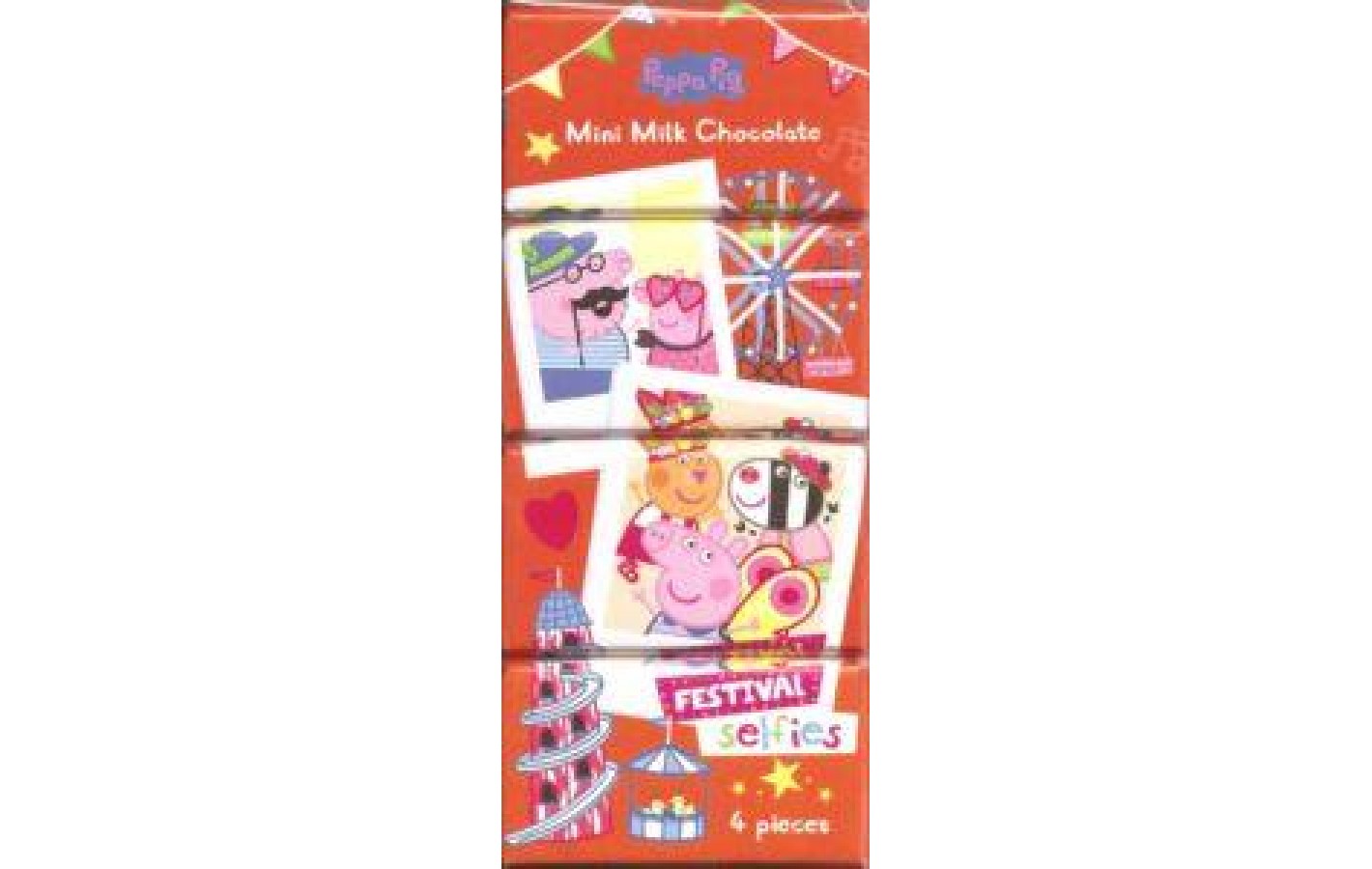 Набір мінішоколаду Свинка Пеппа Mini Milk Chocolate Peppa Pig (4х20г) 80 г Польща