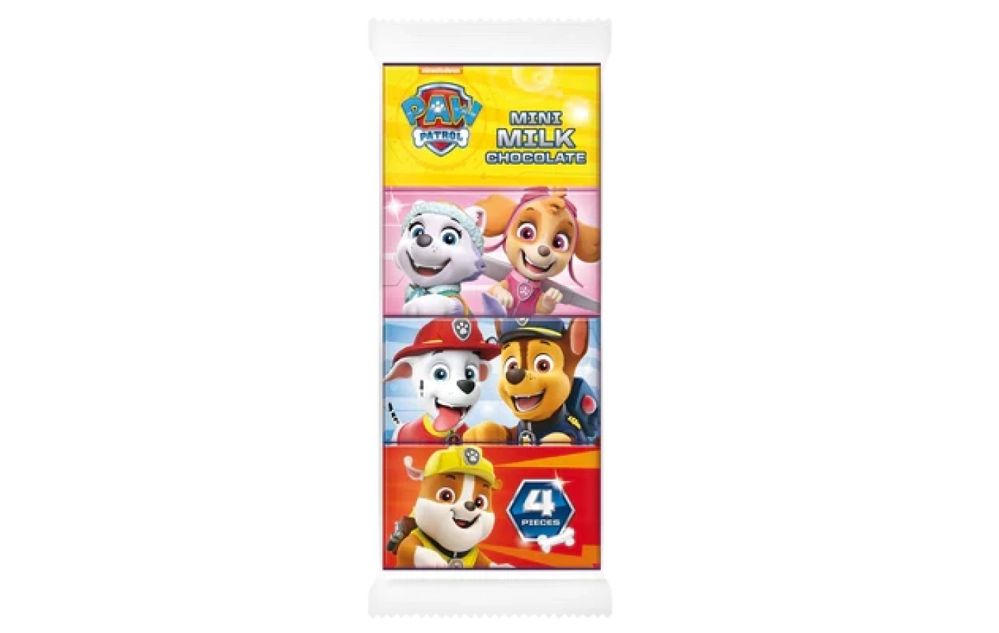 Набір мінішоколаду Щенячий Патруль Mini Milk Chocolate Paw Patrol (4х20г) 80 г Польща