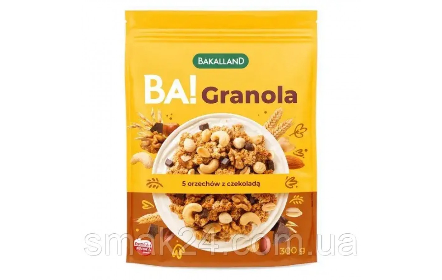 Гранола ореховая с шоколадом Bakalland Ba! Granola 300г Польша
