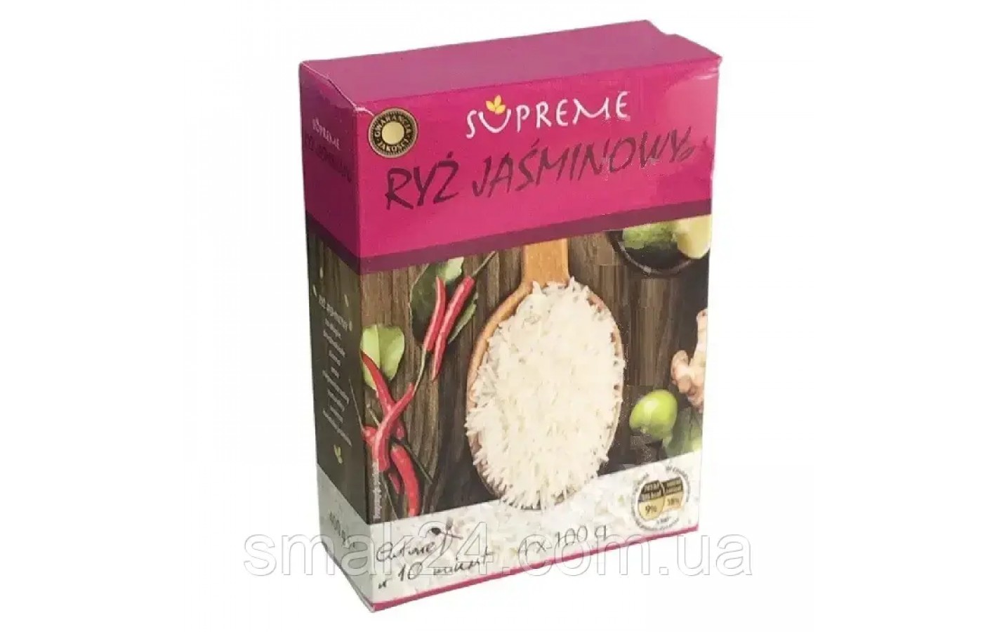 Рис довгозернистий Жасмин Ryz Jasminovy Supreme (4х100 г) 400 г Польща