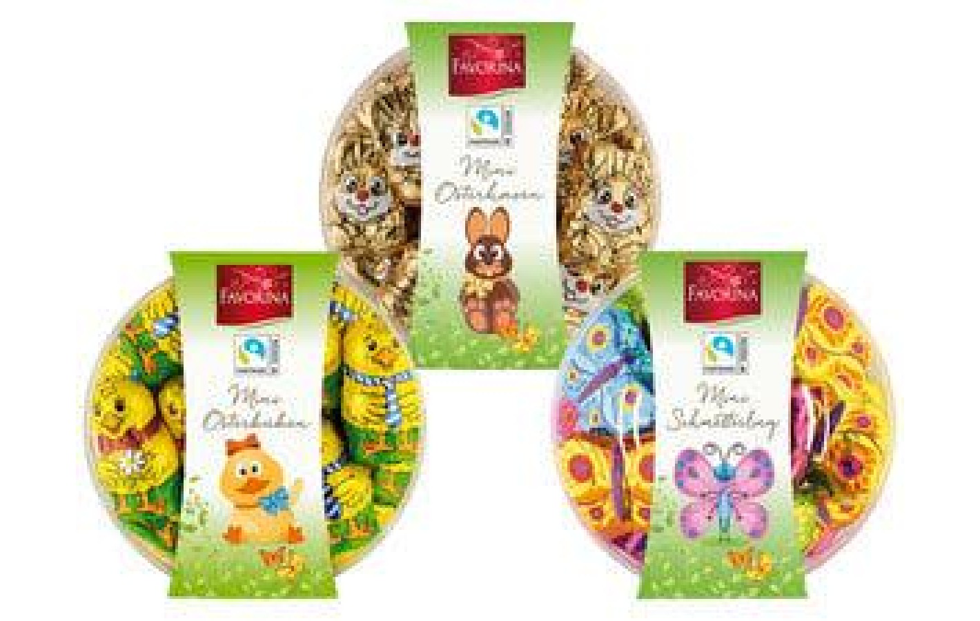 Набір Шоколадних Пасхальних Кроликів Favorina Mini Osterhaseu 125г Німеччина