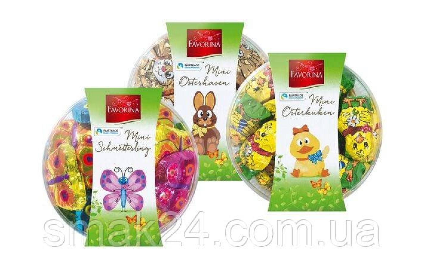 Набір Шоколадних Пасхальні Курчата та Овечки Favorina Mini Osterfigureu 125г Німеччина