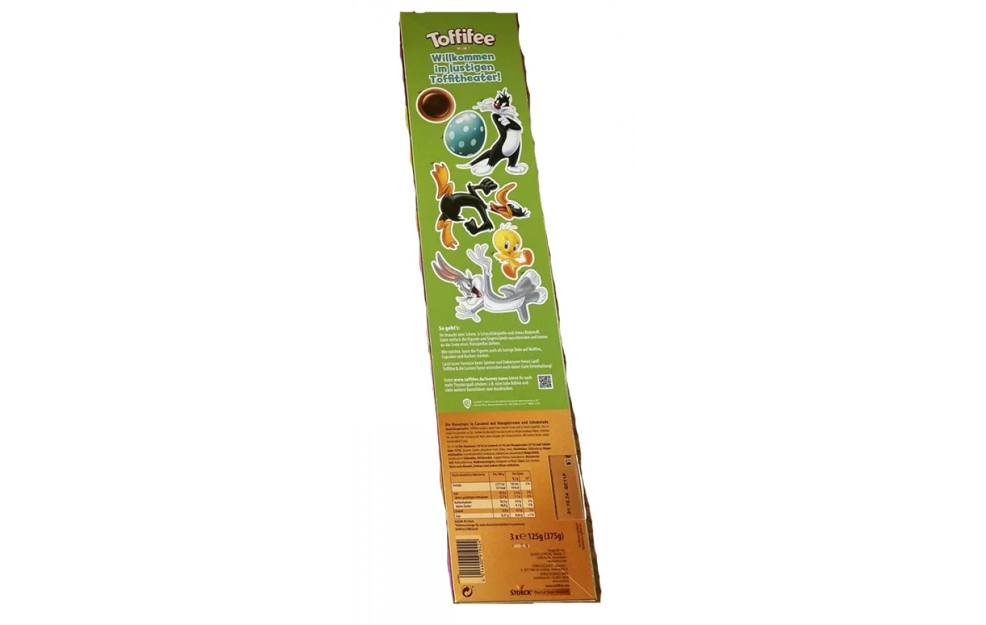 Конфеты Toffifee фундук в карамели с кремовой нугой и шоколадом (3штх125г) 375г Германия