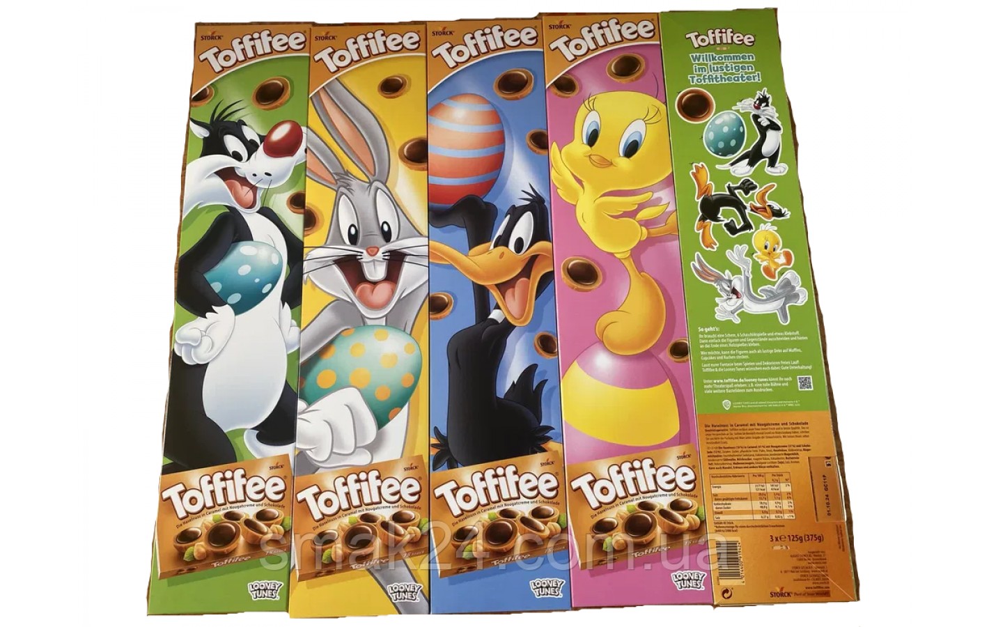 Конфеты Toffifee фундук в карамели с кремовой нугой и шоколадом (3штх125г) 375г Германия