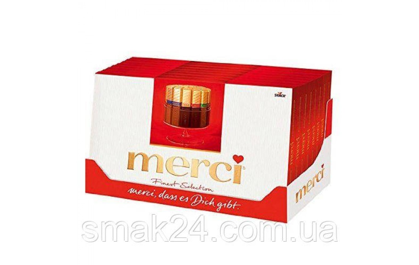 Шоколад  Ассорти (8 вкусов) Storck  Merci  Finest Selection 400г Германия