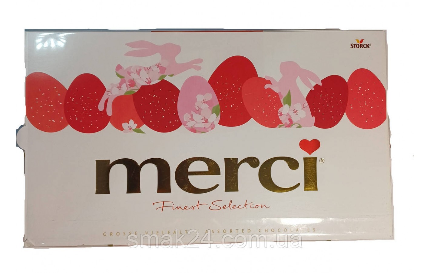 Шоколад  Ассорти (8 вкусов) Storck  Merci  Finest Selection 400г Германия