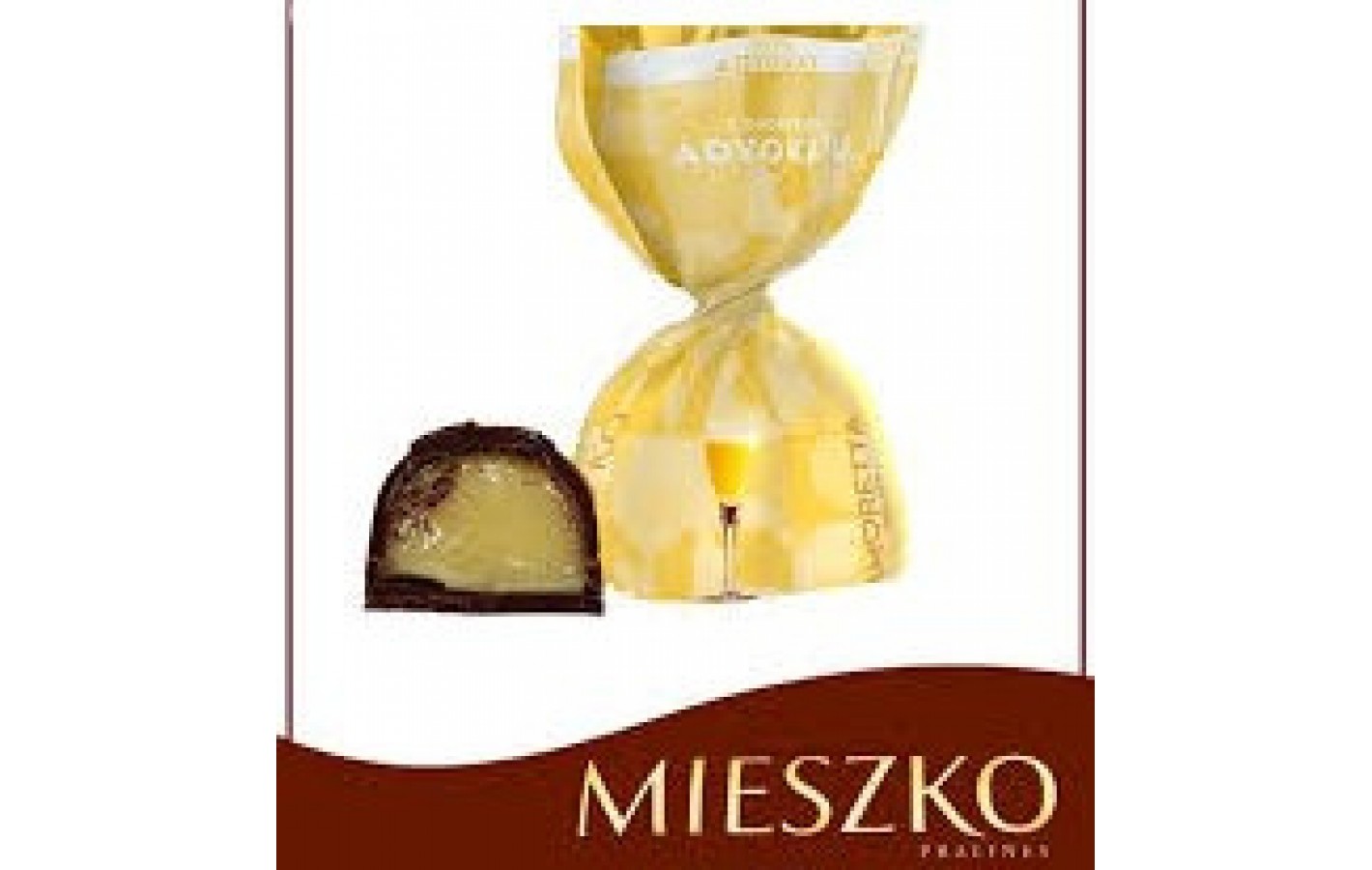 Конфеты шоколадные с ликером Адвокат и Амаретто Mieszko Amoretta Delice  1кг Польша