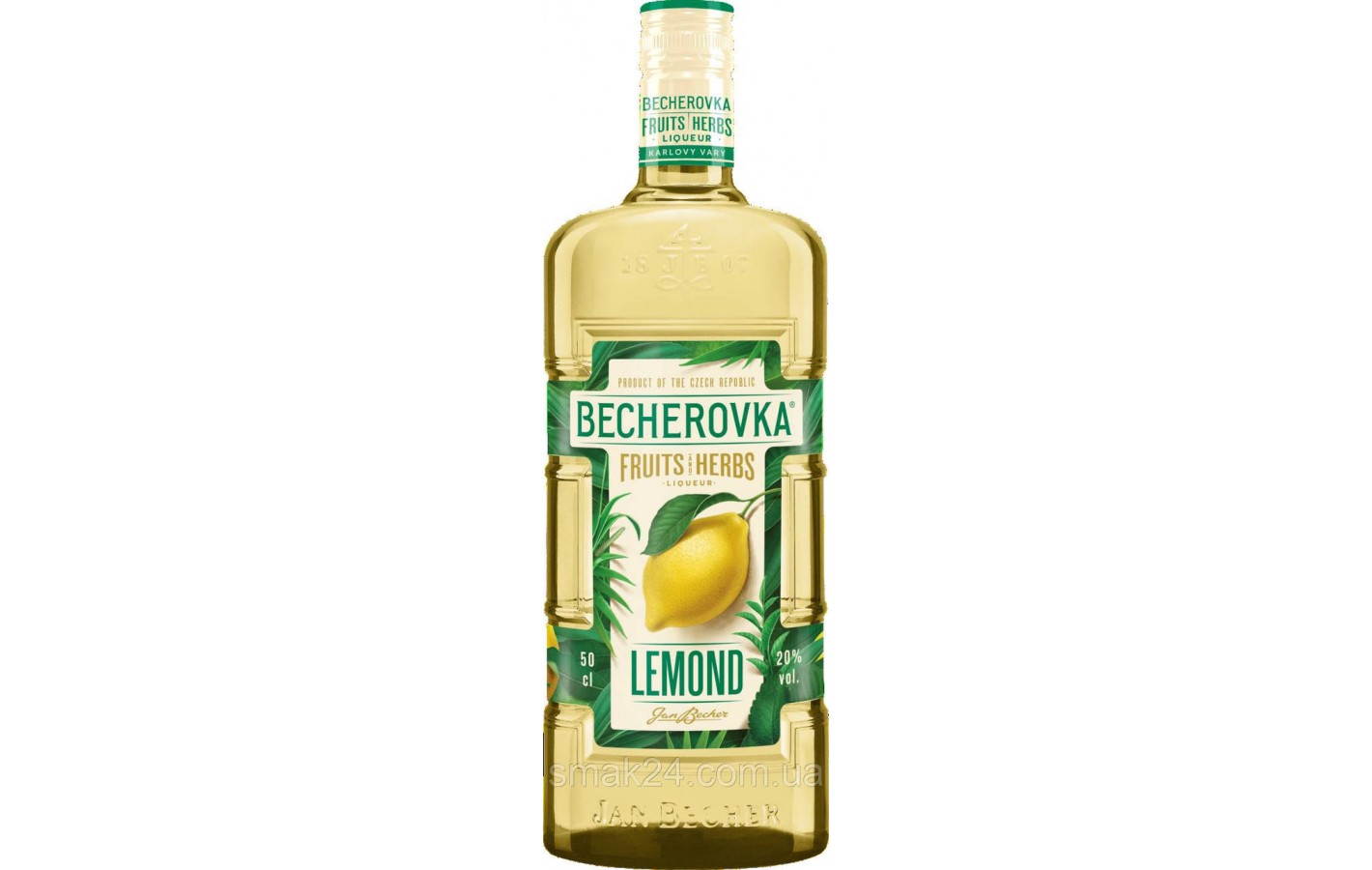 Лікерна настоянка на травах Becherovka Fruit&Herbs Lemond 0,5л Чехія