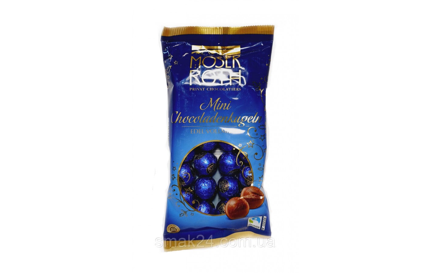 Шоколадні кульки Moser Roth Mini Chocoladenkugeln Edel Vollmilch 150г Німеччина