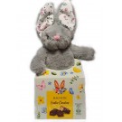 Подарунковий набір Іграшка Зайчик+Асорті щоколодних цукерок 90г Magnetic Easter Candies Польща