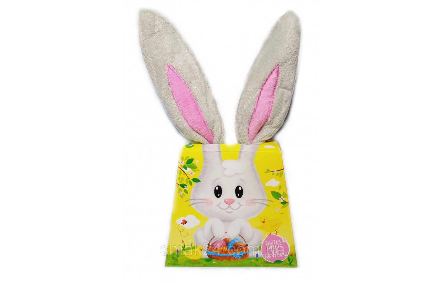 Подарочный набор Ушки Зайки+Шоколадные конфеты с молочным кремом 100г Easter Sweets With Bunny Ears Польша