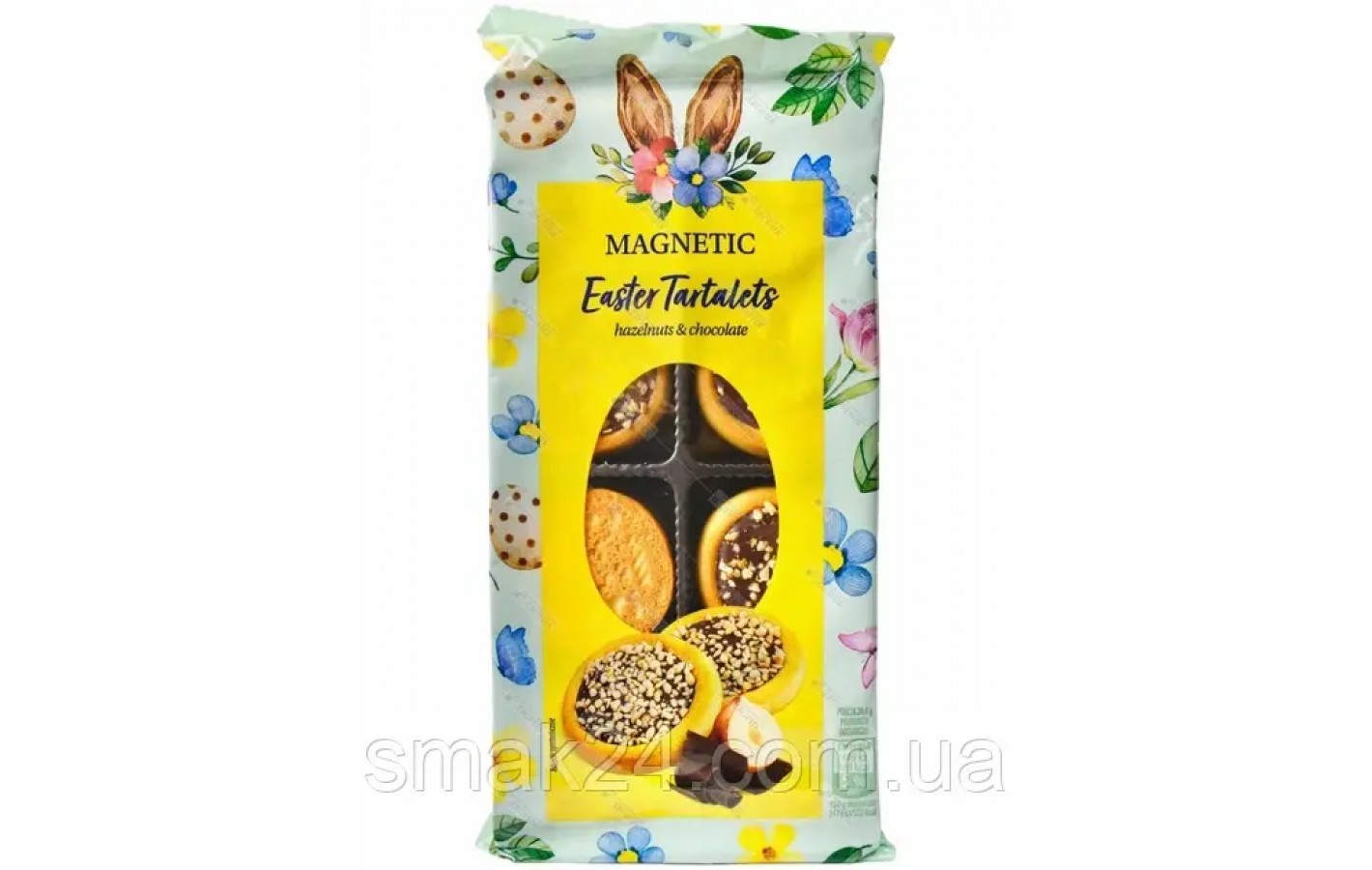 Печенье песочное тарталетки с шоколадным кремом и фундуком Magnetic Easter Tartalets 165г Польша